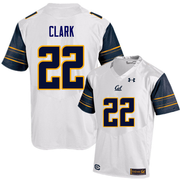 Men #22 Derrick Clark Cal Bears (California Golden Bears College) Football Jerseys Sale-White - Click Image to Close